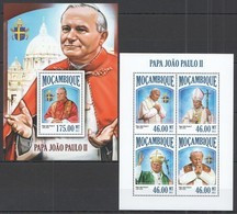 ST2527 2013 MOZAMBIQUE MOCAMBIQUE POPE JEAN-PAUL II PAPA JOAO PAULO II KB+BL MNH - Popes