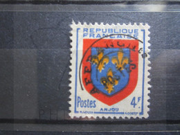 VEND BEAU TIMBRE PREOBLITERE DE FRANCE N° 105 , SURCHARGE DEFECTUEUSE !!! (a) - Usati