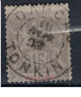 INDOCHINE     N°  YVERT   19   ( 1 )    OBLITERE       ( Ob   7 / 04 ) - Used Stamps