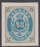 1870. DANMARK. Bi-coloured Skilling. Reprint Of Essays.__ 48 Skilling.  (Michel 21IB) - JF424349 - Probe- Und Nachdrucke