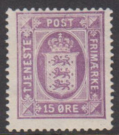 1919. DANMARK. TJENESTE FRIMÆRKE 15 øre Violet. Hinged. (Michel D.18) - JF424399 - Dienstzegels