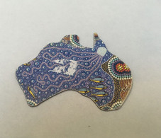 (ZZ 33)  Australia  - Magnet - Map Of Australia  (11 G - 10 X 7 Cm) - Otros & Sin Clasificación