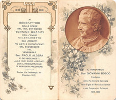 03010 "IL VENERABILE DON GIOVANNI BOSCO - 1815/1888 - TORINO" ANIMATO,  CALENDARIETTO 1917 - CROMOLITO - Formato Piccolo : 1901-20