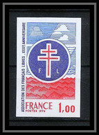 France N°1885 Français Libres DE GAULLE Guerre 1939/45 Non Dentelé ** MNH (Imperf) - No Dentado