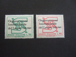 ITALY, 1969 (50th Anniversary Of The International Labour Organization). MNH **Complete Set. Mi ## 1299-1300. (052706) - ILO