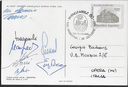 ARGENTINA - ANNULLO SPECIALE "BUENOS AIRES 80 -1000 ARGENTINA - 28 OCTOBRE 1980- DIA AEROFILATELIA" SU CARTOLINA POSTALE - Lettres & Documents