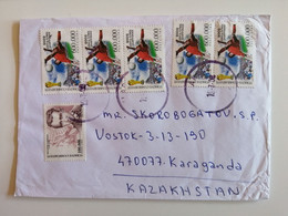 2002..TURKEY..ENVELOPE WITH STAMPS..  PAST MAIL .. - Storia Postale