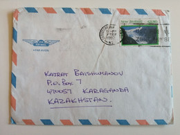 1992..NEW ZEALAND..ENVELOPE WITH STAMPS..  PAST MAIL .. - Luchtpost