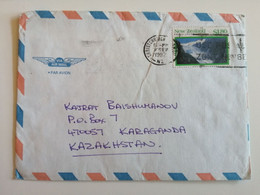 1992..NEW ZEALAND..ENVELOPE WITH STAMPS..  PAST MAIL .. - Luftpost