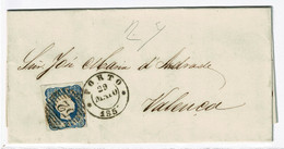 Portugal, 1857, # 12, Porto-Valença - Briefe U. Dokumente