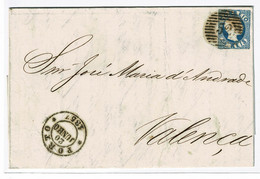 Portugal, 1857, # 12, Porto-Valença - Lettres & Documents