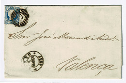 Portugal, 1857, # 12, Porto-Valença - Storia Postale