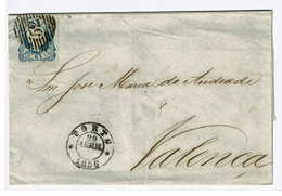 Portugal, 1856, # 7, Porto-Valença - Storia Postale