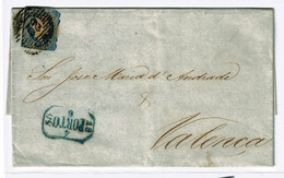 Portugal, 1855, # 6, Porto-Valença - Covers & Documents