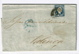 Portugal, 1855, # 6, Porto-Valença - Brieven En Documenten