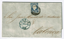 Portugal, 1855, # 6, Porto-Valença - Lettres & Documents