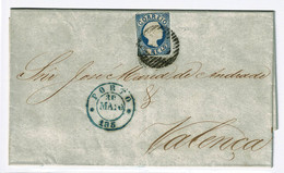 Portugal, 1855, # 6, Porto-Valença - Cartas & Documentos