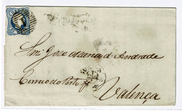 Portugal, 1856, # 11, Lisboa-Valença - Brieven En Documenten