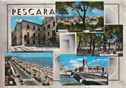 CARTOLINA  PESCARA,ABRUZZO,LUNGOMARE,SPIAGGIA,MARE,SOLE,ESTATE,VACANZA,STORIA,MEMORIA,BELLA ITALIA,VIAGGIATA - Pescara