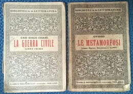 2 Voll. La Guerra Civile Libro I, Le Metamorfosi Libro 1, 2 E 3 - Signorelli - L - Libri Antichi