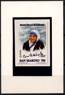 San Marino 1996 - RARE - Official Photography Edited By Postal Services - EUROPA 1996 - Mother Theresa - Teresa - Mère Teresa