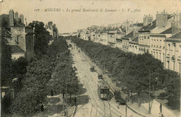 Angers * Le Grand Boulevar De Saumur * Tramway Tram * Cachet 3ème Régiment Du Génie - Angers