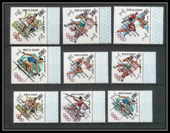 219 - Umm Al Qiwain MNH ** Mi N° 285 / 293 A Overprint Black Jeux Olympiques Olympic Games MEXICO 68 Basket Javelin - Sommer 1968: Mexico