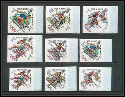 220a - Umm Al Qiwain MNH ** Mi N° 285 / 293 B Non Dentelé (Imperf) Overprint Jeux Olympiques Olympic Games Mexico - Sommer 1968: Mexico