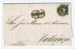Portugal, 1857, Porto-Valença - Storia Postale