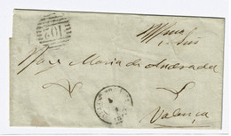 Portugal, 1856/8, # 13, Viana Do Castelo-Valença - Storia Postale