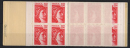 France Maury Carnet 407 I & II (Yvert 1972-C3) ** Sabine De Gandon Conf 8 Type 1 Et 2 (grain De Beauté En Bas Du Cou) - Carnets