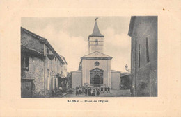 TARN  81  ALBAN  PLACE DE L'EGLISE - Alban