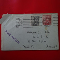 LETTRE MADRID POUR PARIS PAR AVION - Lettres & Documents