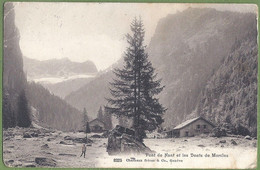 CPA  - SUISSE - PONT DE NANTS ET LES DENTS DE MORCLES - CHALETS - édition Charnaux Frères & Co / 8325 - Morcles