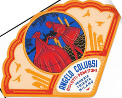 9-ANGELO COLUSSI BISCOTTI-PANETTONI-VENEZIA-CARTONCINO PUBBLICITARIO - Plaques En Carton