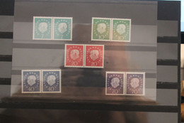 Deutschland 1959, Heuss Medaillon, Waagerechte Paare, MNH, MiNr 302-06 - Ungebraucht