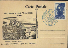 DAHOMEY 1946: CP De Cotonou Affr. De 2F - Lettres & Documents