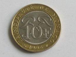 MONACO - 10 Francs  1996  - Rainier III Prince De Monaco     **** EN ACHAT IMMEDIAT **** - 1960-2001 Nouveaux Francs