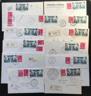 France Lot De 12 Enveloppes Recommandées Avec PA Et Marianne De Becquet - (L058) - 1961-....