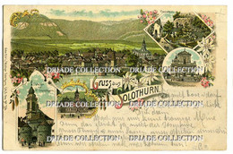 CARTOLINA GRUSS AUS SOLOTHURN SVIZZERA VIAGGIATA ANNO 1897 CANTONE SOLEURE SOLETTA - Soleure