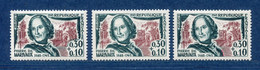 ⭐ France - Variété - YT N° 1372 - Couleurs - Pétouille - Neuf Sans Charnière - 1963 ⭐ - Unused Stamps