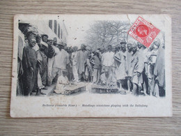 GAMBIE GAMBIA RIVER BATHURST MANDINGO MUSICIANS PLAYING ITH TH BALLAFONG FOULE - Gambia