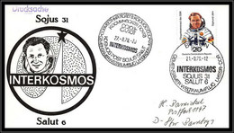 67940 Sojus 31 Soyuz Salut 6 Interkosmos 21/9/1978 Allemagne Germany DDR Espace Space Lettre Cover - Europa