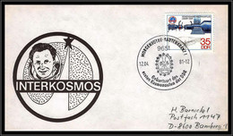 68081 Interkosmos Geburtsort Des Kosmonauten Der Ddr 12/4/1981 Morgenröthe Allemagne Germany DDR Espace Space Lettre - Europa