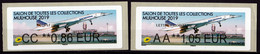France 2 Vignettes D'affranchissement Lisa Salon Multi-collection De Mulhouse 2019 Avions Aviation - Unused Stamps