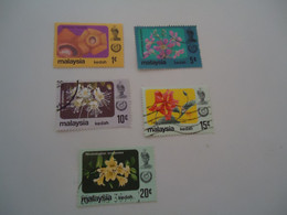 KEDAH  MALAYSIA USED STAMPS FLOWERS - Kedah