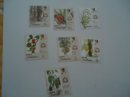 JOHORE  MALAYSIA USED STAMPS FLOWERS - Johore