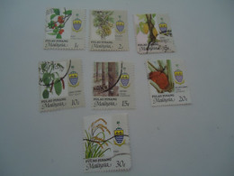 PENANG PULAU  MALAYSIA USED STAMPS FLOWERS - Penang