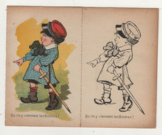 Carte Postale De Propagande à Colorier Pour Enfants Guerre 1914 1918 2 - 1914-18