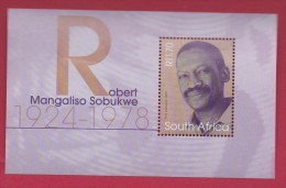 SOUTH AFRICA, 2003, MNH Block (miniature Sheet) , Robert Sobukwe,  Sa 1566, #9011 - Nuovi